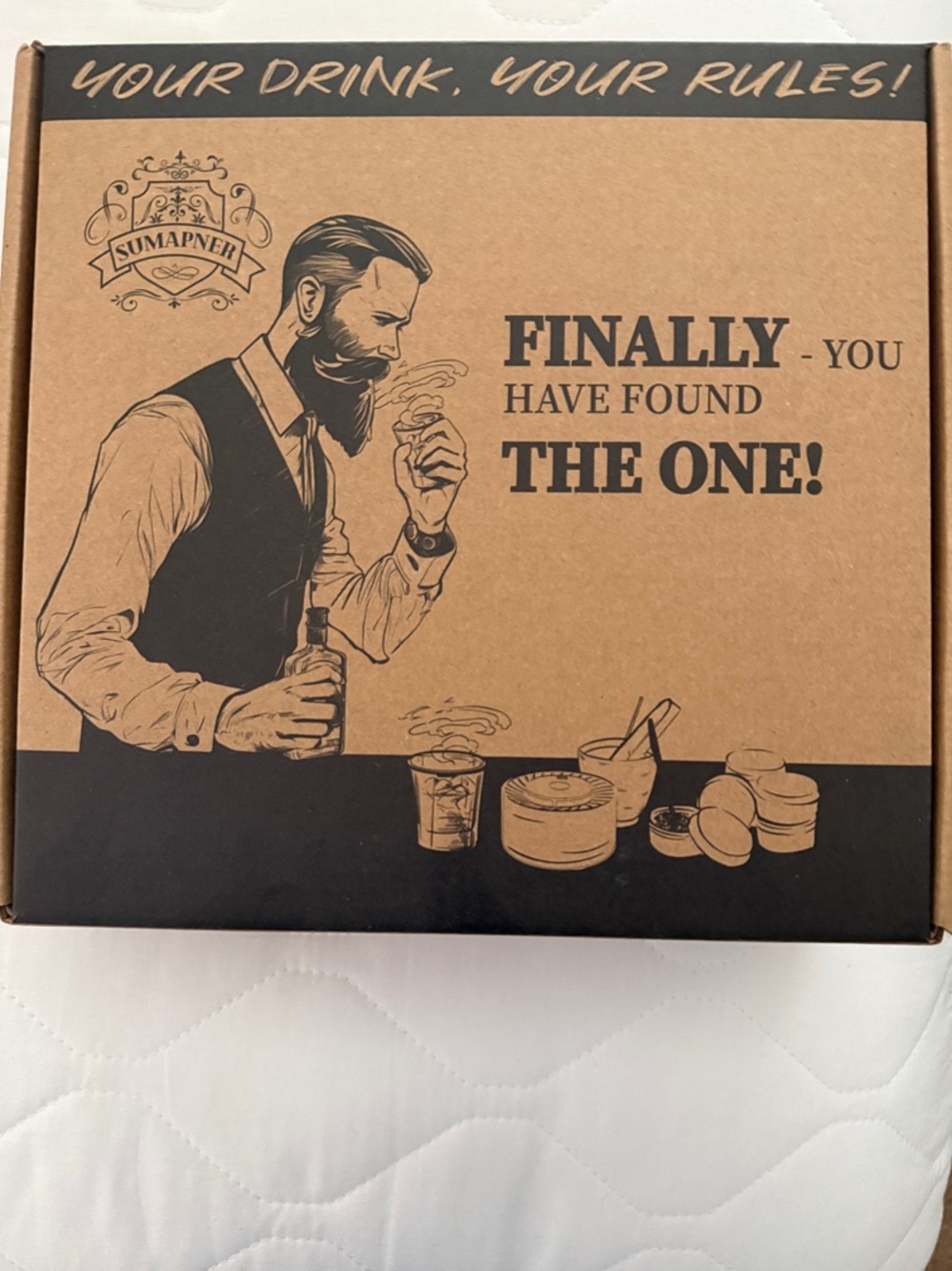 Sumapner Cocktail Gift Box - Kraft Brown & Black